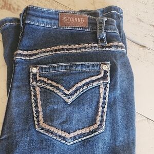 Shyanne Women's Boot Cut Blue Jeans 30 X 36L